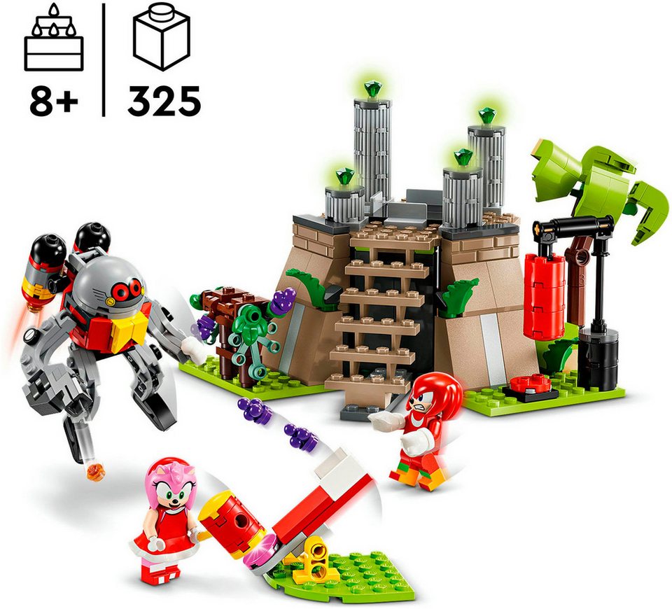 LEGO® Knuckles und der Schrein des Master Emerald (76998), LEGO Sonic Konstruktionsspielsteine, (325 St), Made in Europe