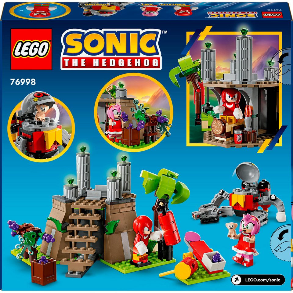 LEGO® Knuckles und der Schrein des Master Emerald (76998), LEGO Sonic Konstruktionsspielsteine, (325 St), Made in Europe