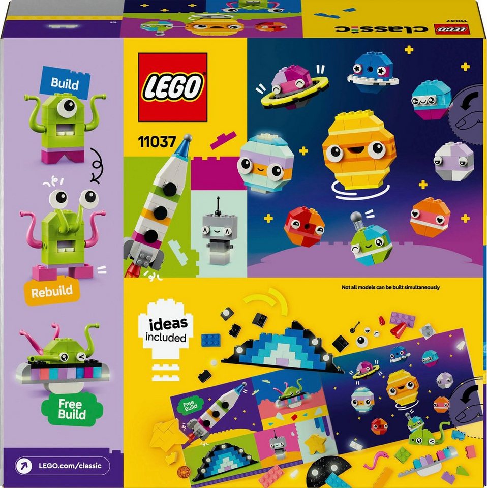 LEGO® Kreative Weltraumplaneten (11037), LEGO Classic Konstruktionsspielsteine, (450 St), Made in Europe