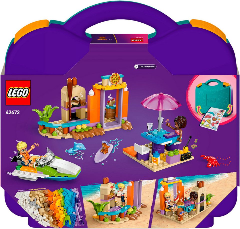 LEGO® Kreativer Reisekoffer (42672), LEGO Friends Konstruktionsspielsteine, (188 St), Made in Europe