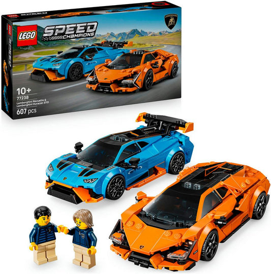 LEGO® Lamborghini Revuelto und Huracán STO (77238), LEGO Speed Champions Konstruktionsspielsteine, (607 St), Made in Europe