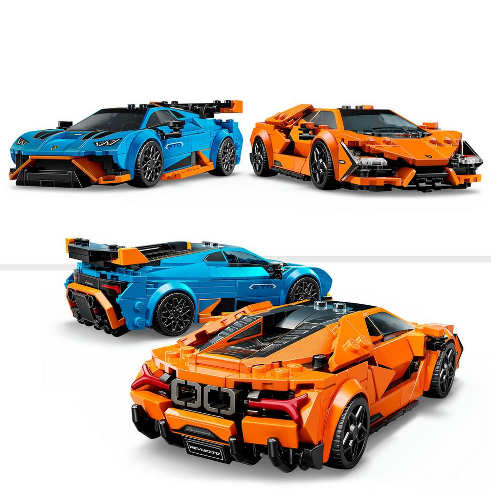 LEGO® Lamborghini Revuelto und Huracán STO (77238), LEGO Speed Champions Konstruktionsspielsteine, (607 St), Made in Europe