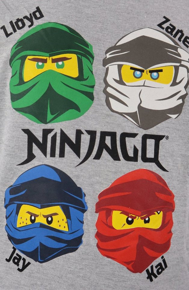 LEGO® Langarmshirt Ninjago Jungen Kinder langarm Shirt Gr. 98 bis 128, Baumwolle