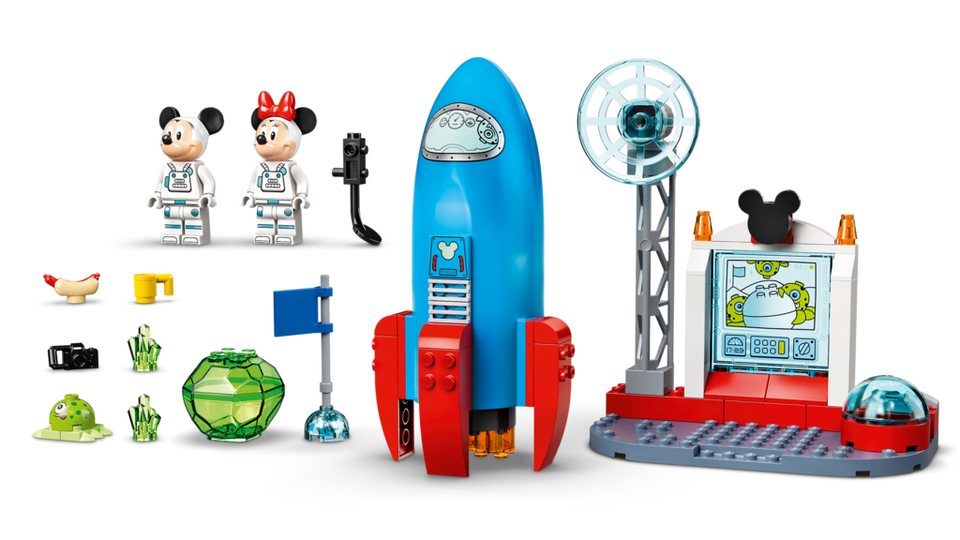 LEGO® LEGO 10774 Mickey and Friends Mickys und Minnies Weltraumrakete Konstruktionsspielsteine, (Set)