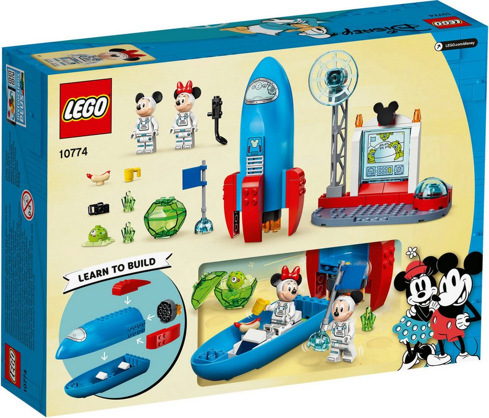 LEGO® LEGO 10774 Mickey and Friends Mickys und Minnies Weltraumrakete Konstruktionsspielsteine, (Set)