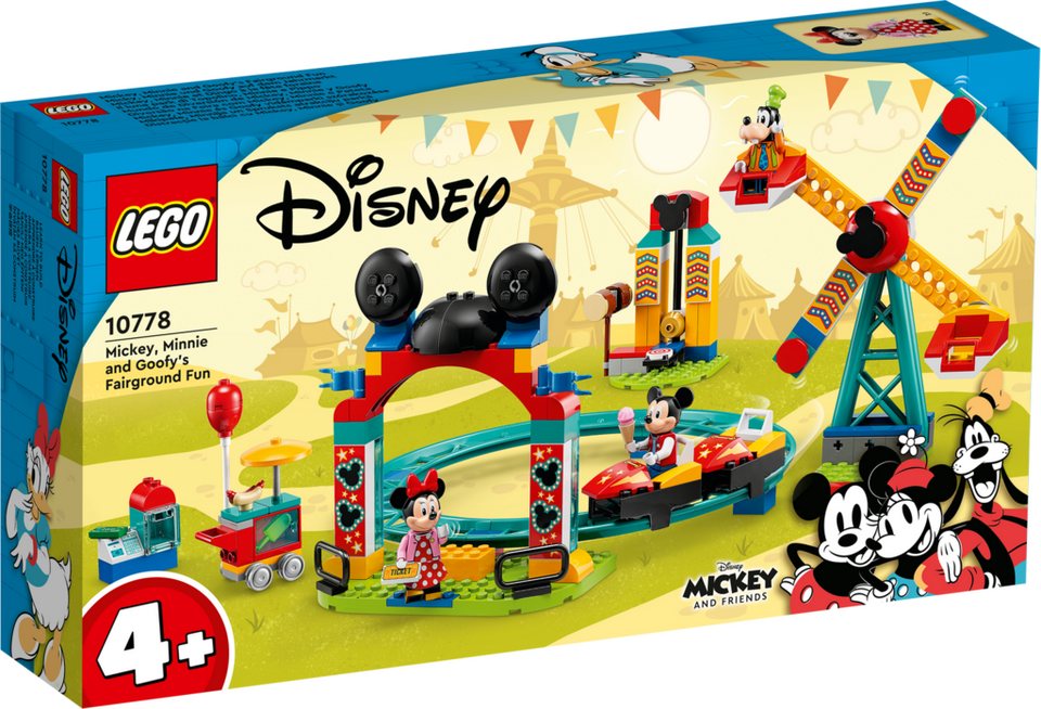 LEGO® LEGO 10778 Mickey and Friends Micky Minnie und Goofy Jahrmarkt Konstruktionsspielsteine, (Set)