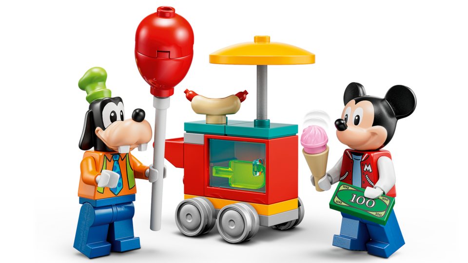 LEGO® LEGO 10778 Mickey and Friends Micky Minnie und Goofy Jahrmarkt Konstruktionsspielsteine, (Set)