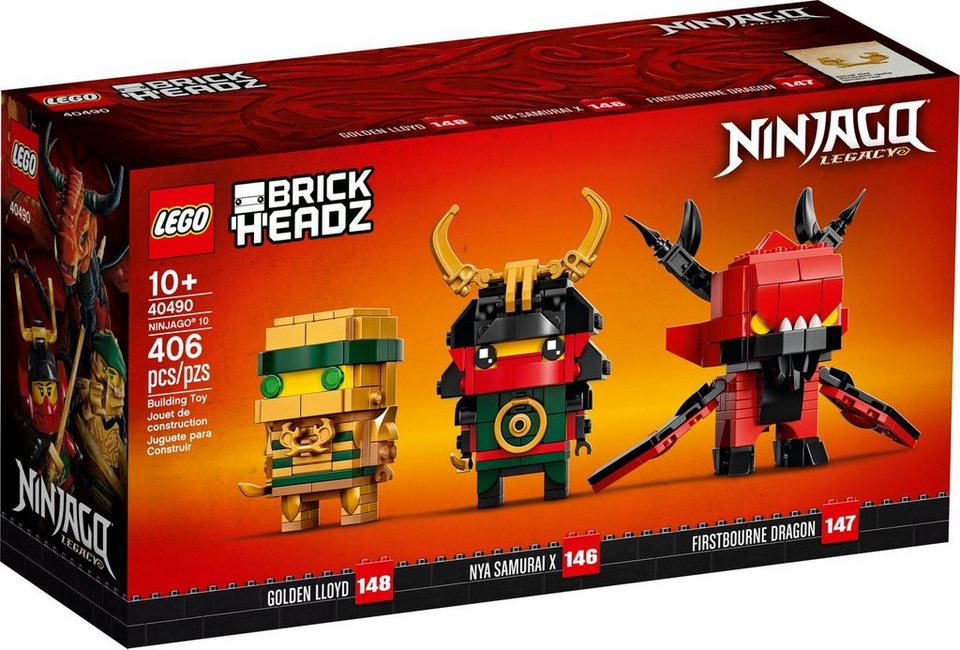 LEGO® LEGO 40490 BrickHeadz NINJAGO 10 Spielbausteine, (Set, 406 St)
