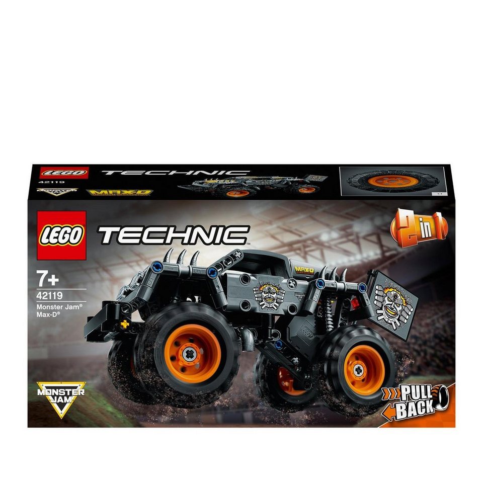 LEGO® LEGO 42119 Technic Monster Jam Max D - EOL 2022 Konstruktionsspielsteine, (Set)