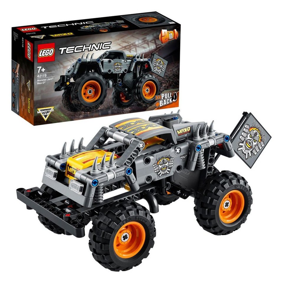LEGO® LEGO 42119 Technic Monster Jam Max D - EOL 2022 Konstruktionsspielsteine, (Set)