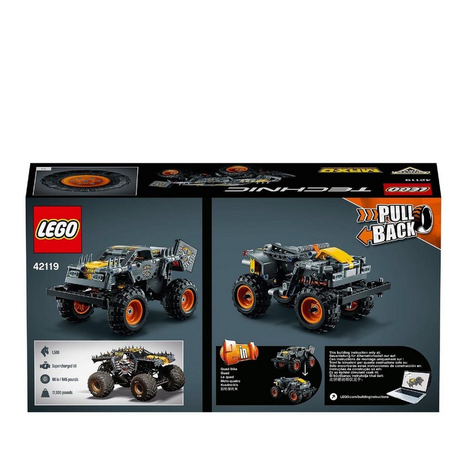 LEGO® LEGO 42119 Technic Monster Jam Max D - EOL 2022 Konstruktionsspielsteine, (Set)