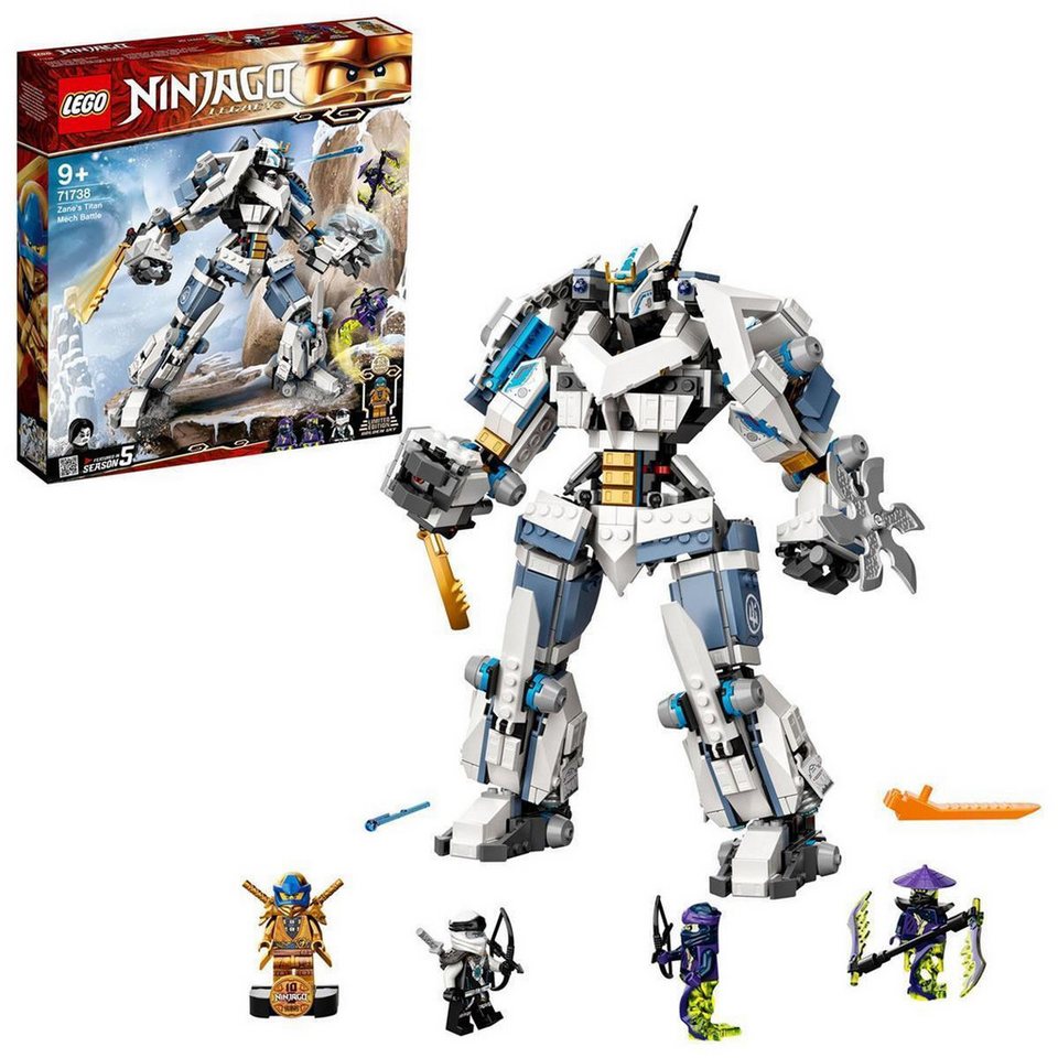 LEGO® LEGO 71738 NINJAGO Zanes Titan Mech - EOL 2023 Konstruktionsspielsteine, (Set)