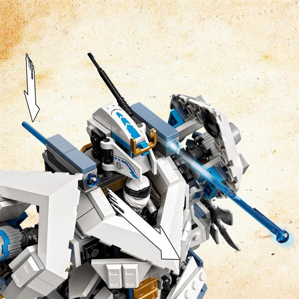 LEGO® LEGO 71738 NINJAGO Zanes Titan Mech - EOL 2023 Konstruktionsspielsteine, (Set)