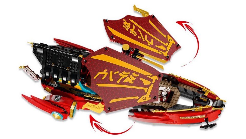 LEGO® LEGO 71797 NINJAGO - Ninja-Flugsegler im Wettlauf mit der Zeit Konstruktions-Spielset