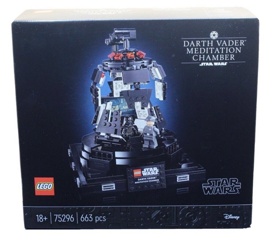 LEGO® LEGO 75296 Star Wars Darth Vader Meditationskammer Konstruktionsspielsteine, (Set, 663 St), Erstes Lego Modell der Meditationskammer