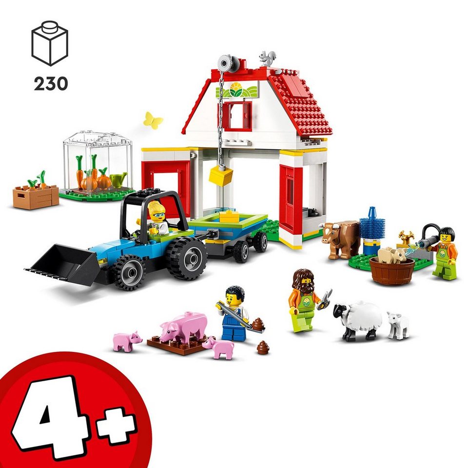 LEGO® LEGO Bauernhof mit Tieren Konstruktionsspielsteine