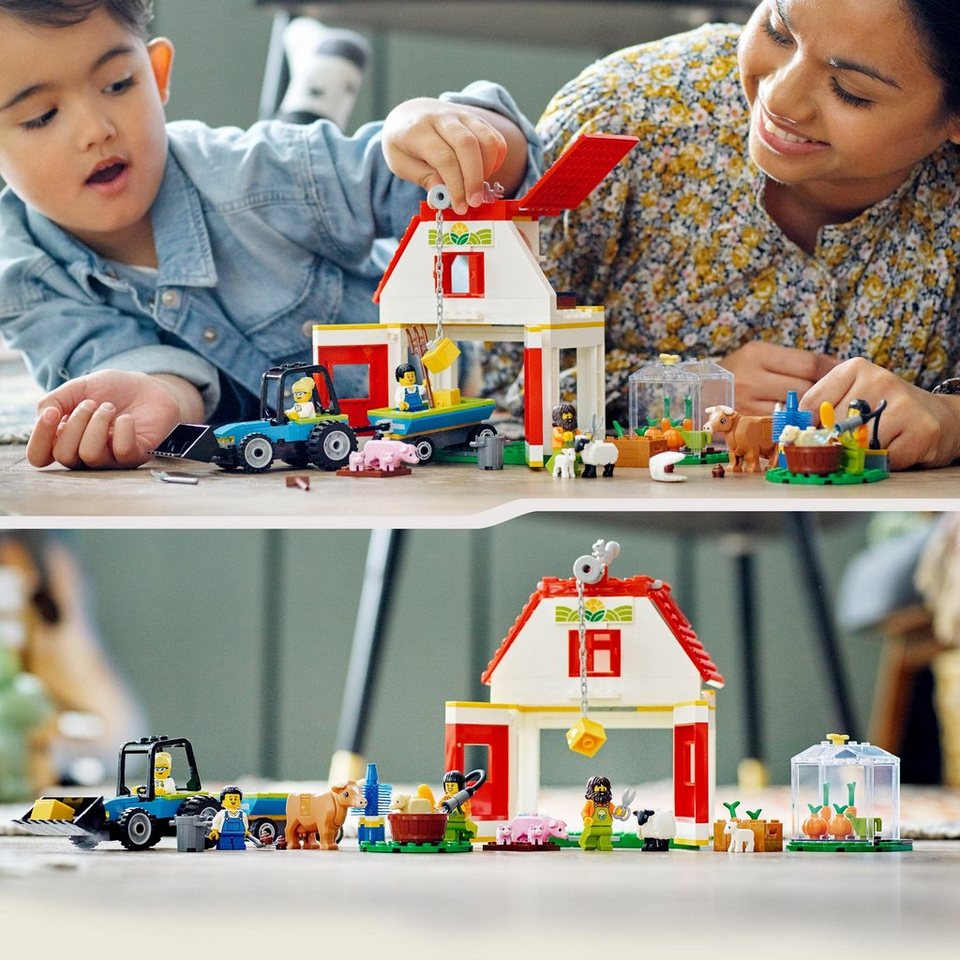 LEGO® LEGO Bauernhof mit Tieren Konstruktionsspielsteine