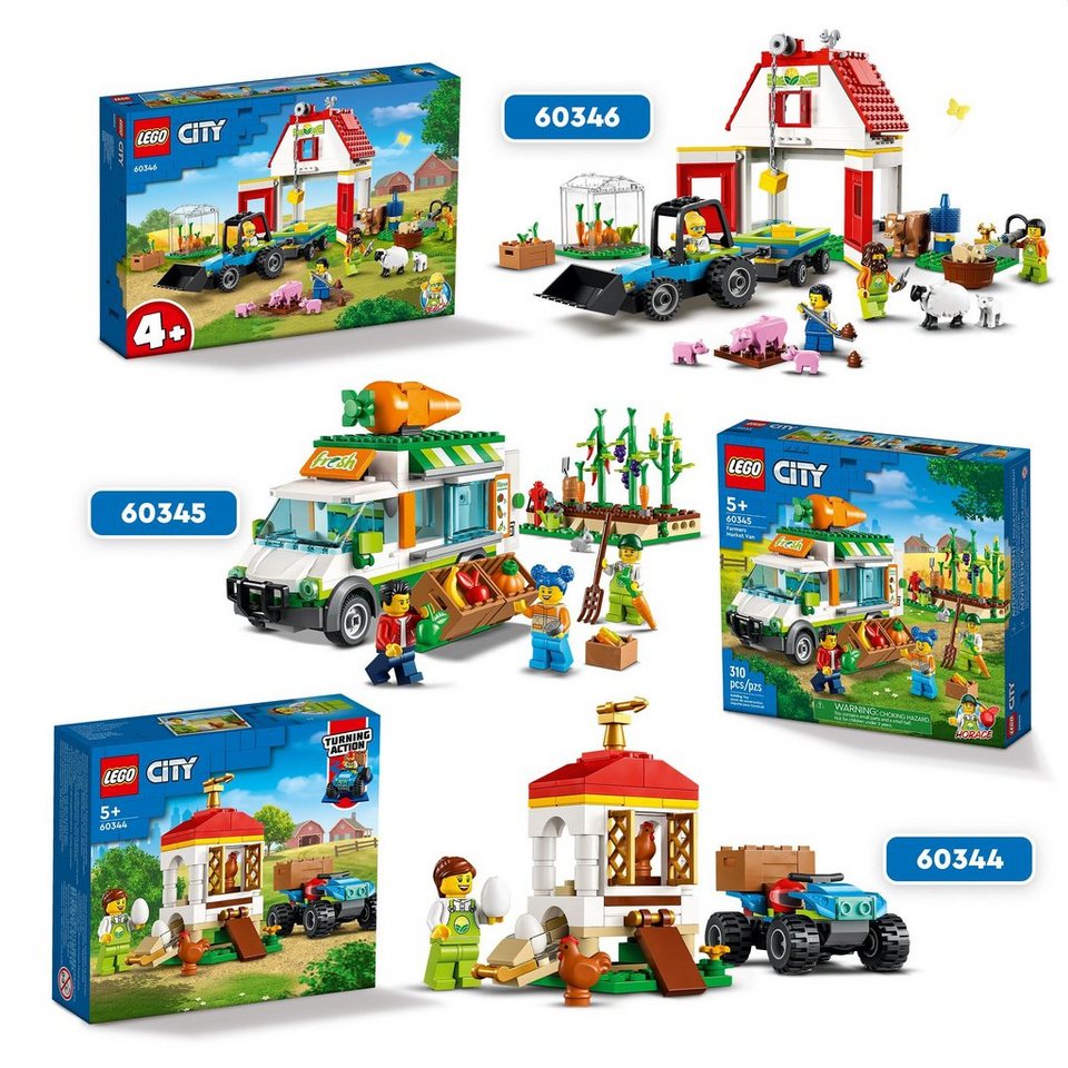 LEGO® LEGO Bauernhof mit Tieren Konstruktionsspielsteine