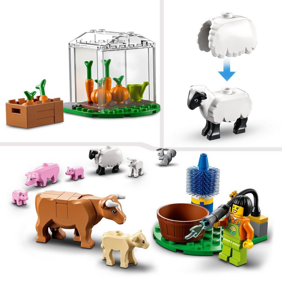 LEGO® LEGO Bauernhof mit Tieren Konstruktionsspielsteine
