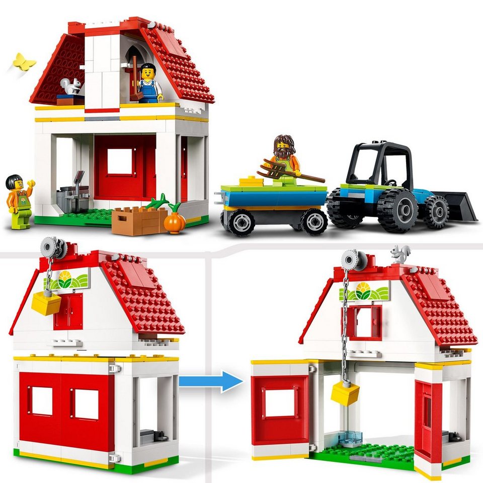 LEGO® LEGO Bauernhof mit Tieren Konstruktionsspielsteine