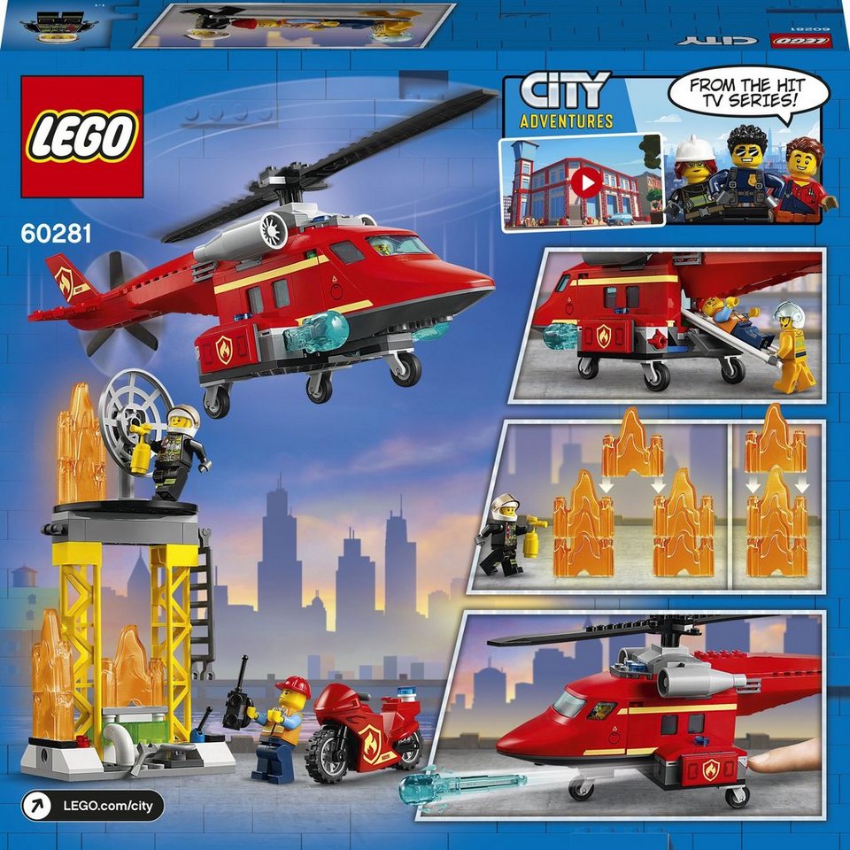 LEGO® LEGO City Feuerwehrhubschrauber Konstruktionsspielsteine
