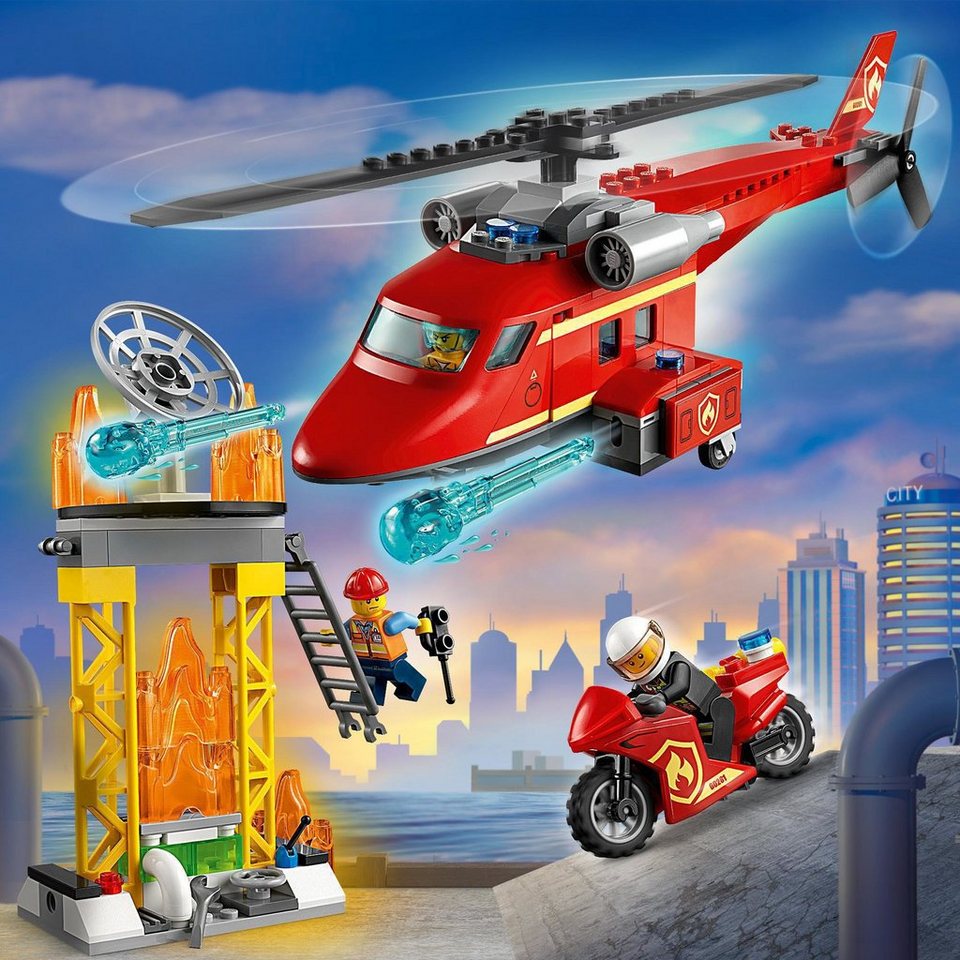 LEGO® LEGO City Feuerwehrhubschrauber Konstruktionsspielsteine