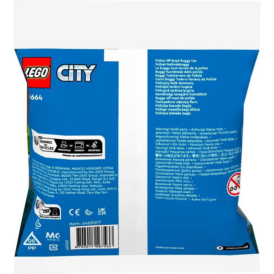 LEGO® LEGO City Polizei-Geländewagen, Spielbausteine
