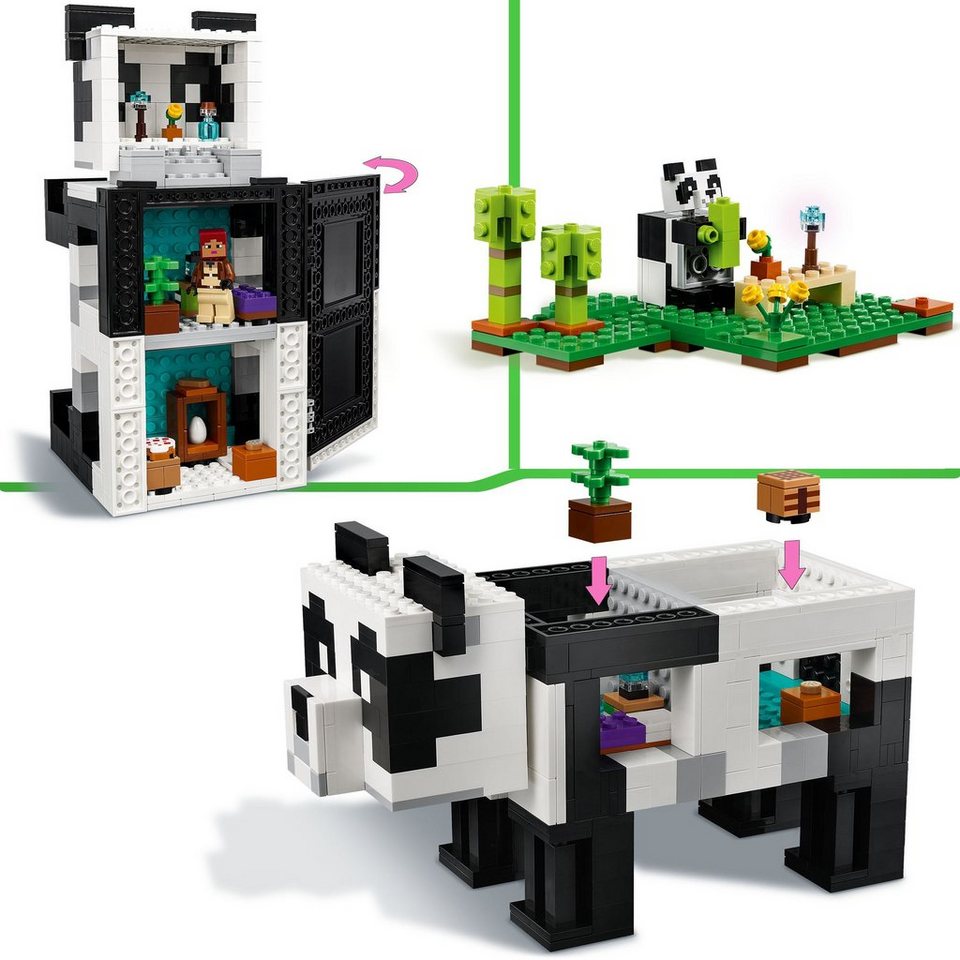 LEGO® LEGO Das Pandahaus Konstruktionsspielsteine