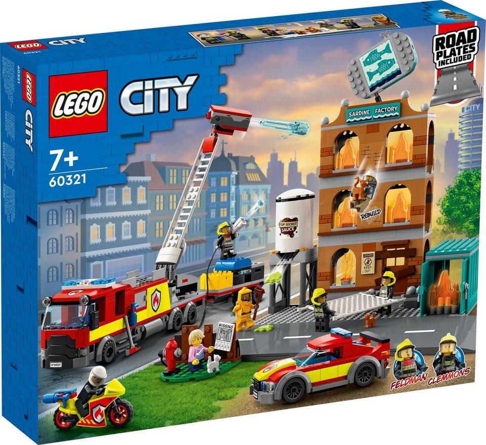 LEGO® LEGO Feuerwehreinsatz mit Löschtruppe Konstruktionsspielsteine