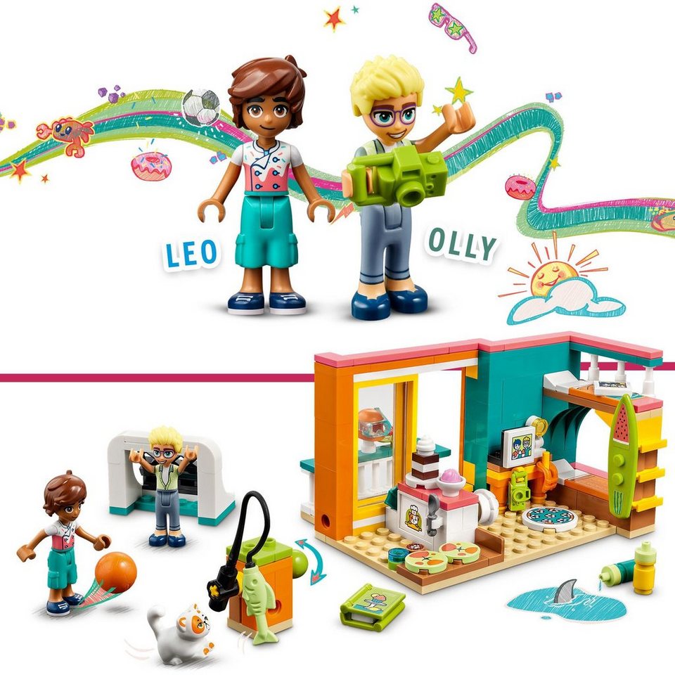 LEGO® LEGO Friends Leos Zimmer, Konstruktionsspielzeug Spielbausteine