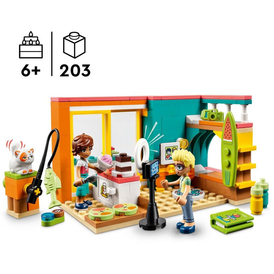 LEGO® LEGO Friends Leos Zimmer, Konstruktionsspielzeug Spielbausteine
