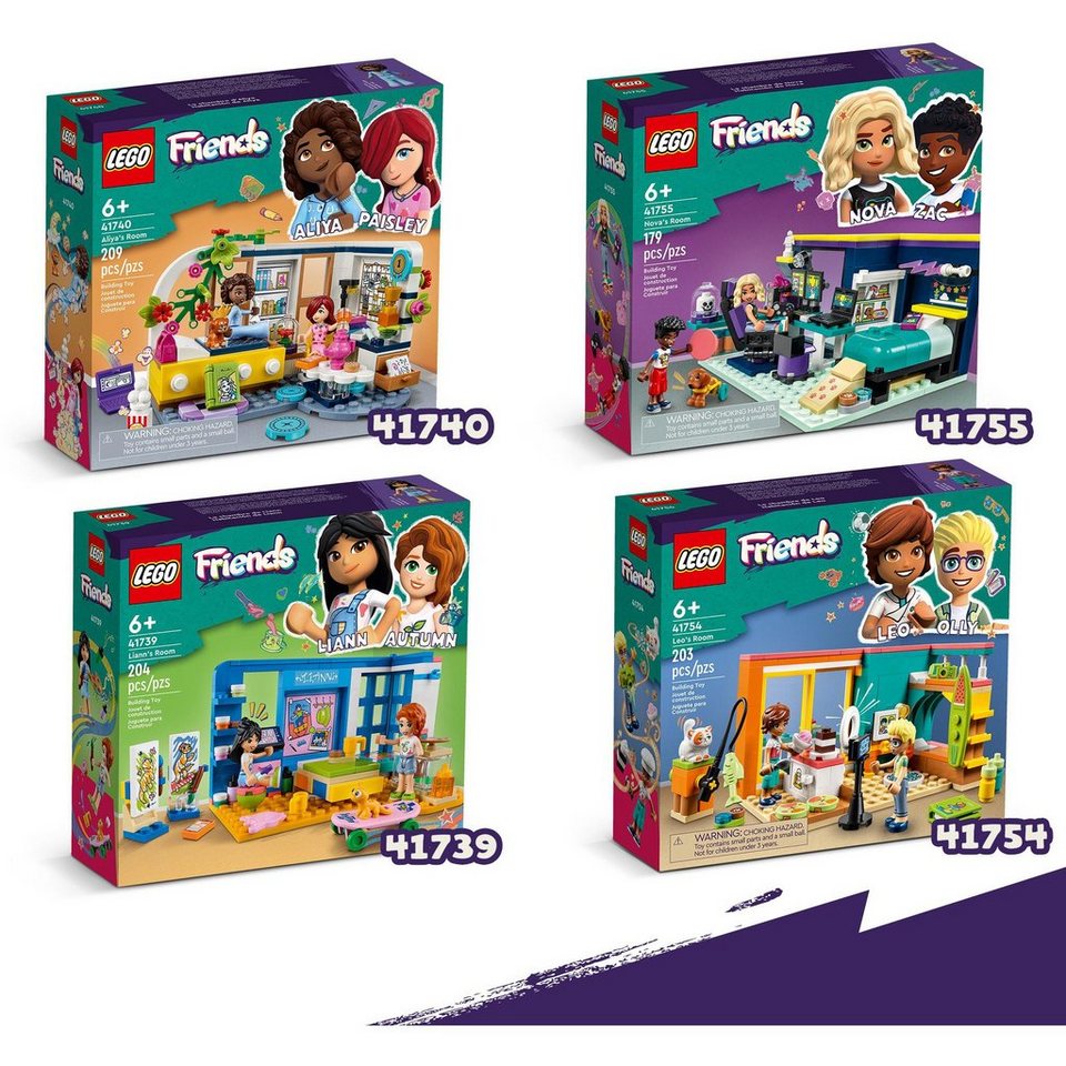 LEGO® LEGO Friends Leos Zimmer, Konstruktionsspielzeug Spielbausteine