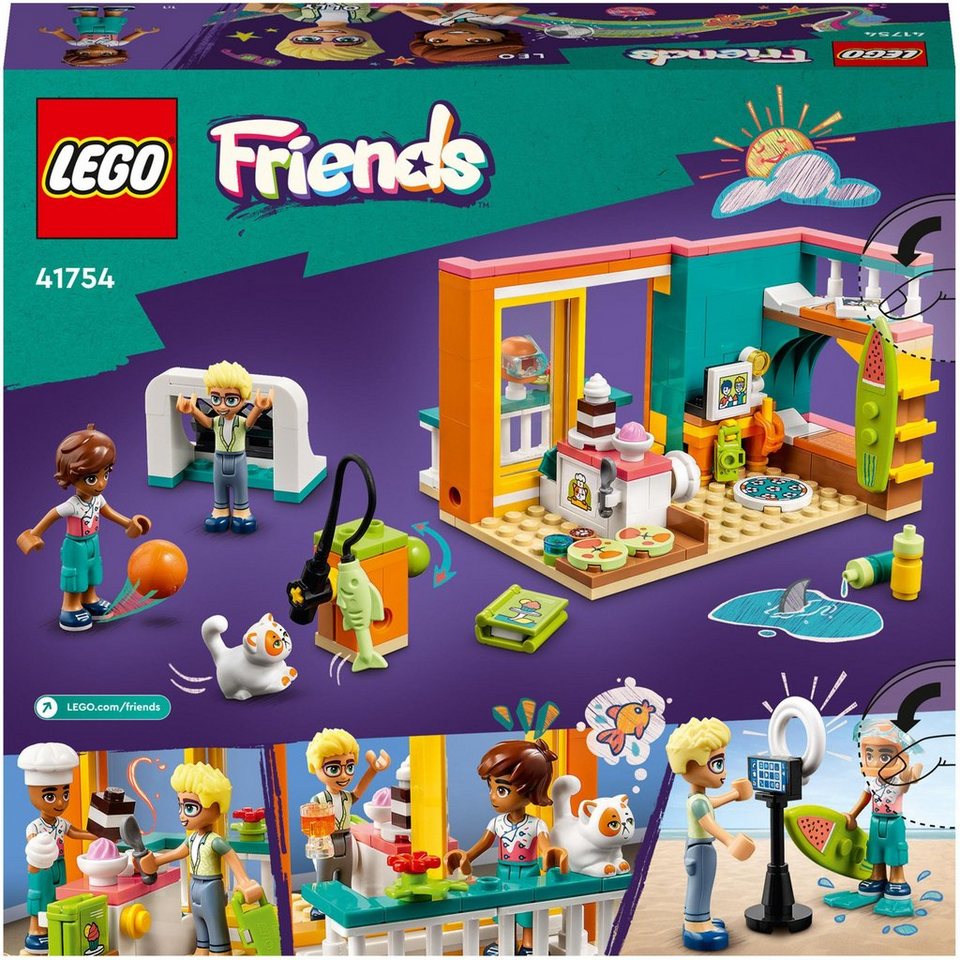 LEGO® LEGO Friends Leos Zimmer, Konstruktionsspielzeug Spielbausteine
