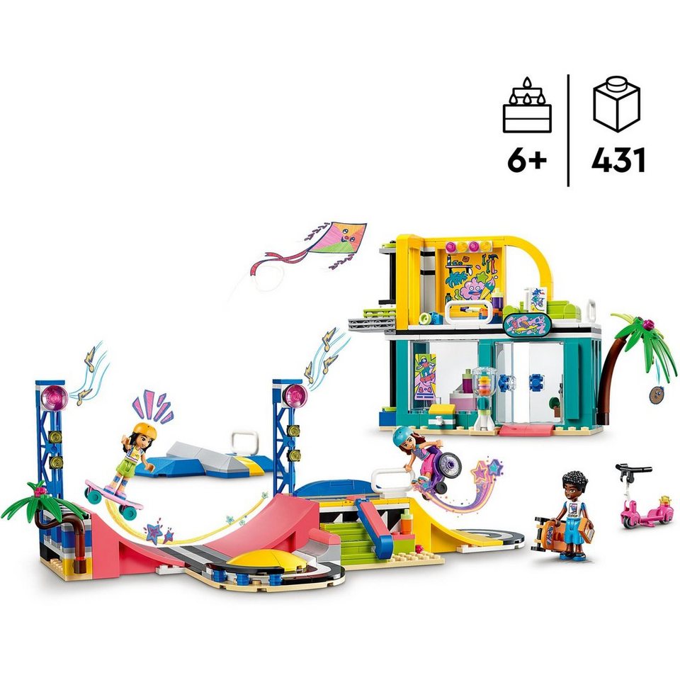 LEGO® LEGO Friends Skatepark, Konstruktionsspielzeug Spielbausteine