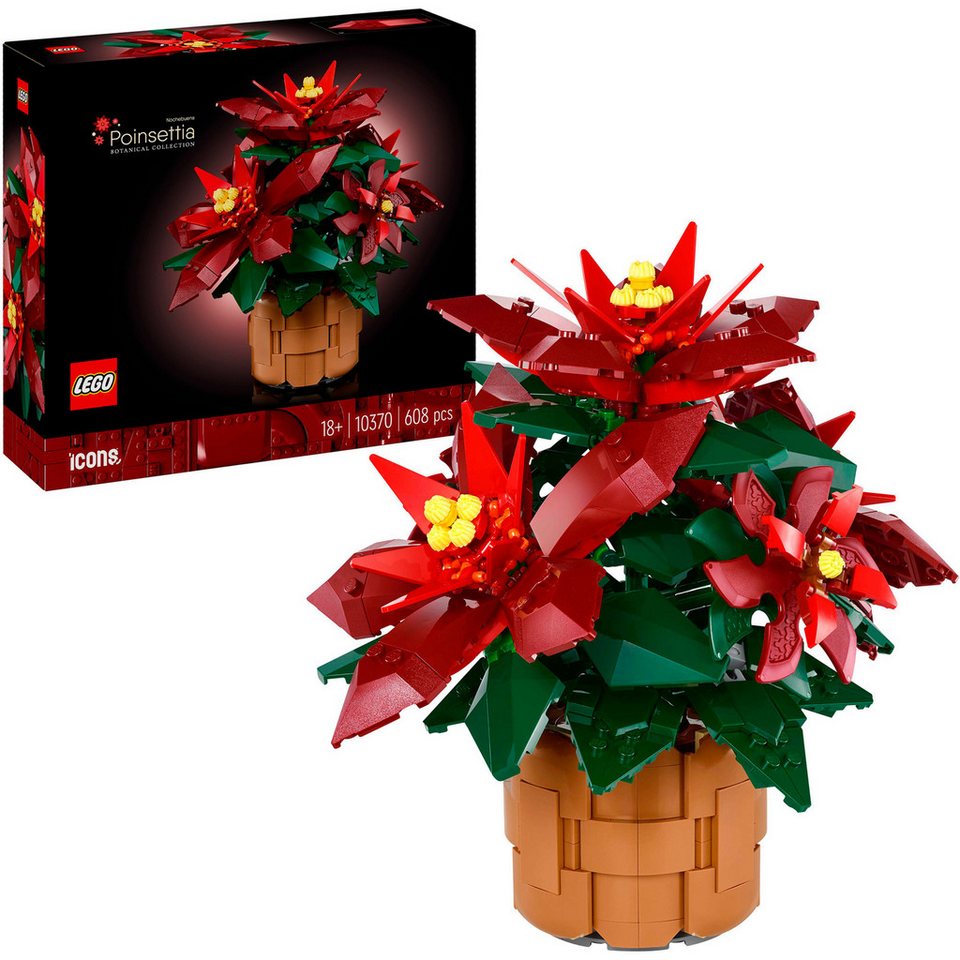 LEGO® LEGO Icons Weihnachtsstern, Konstruktionsspielzeug Spielbausteine