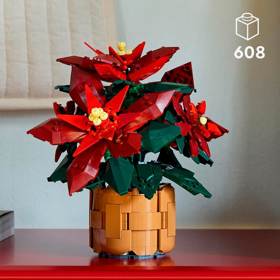 LEGO® LEGO Icons Weihnachtsstern, Konstruktionsspielzeug Spielbausteine
