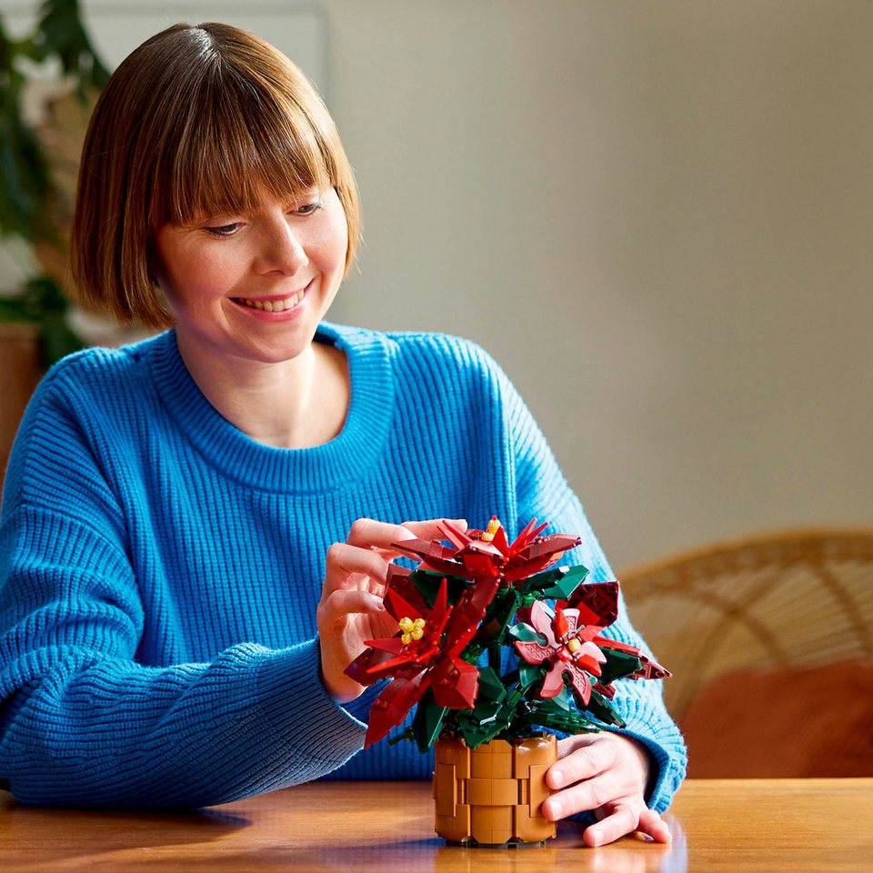 LEGO® LEGO Icons Weihnachtsstern, Konstruktionsspielzeug Spielbausteine