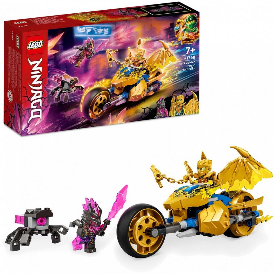 LEGO® LEGO Jays Golddrachen-Motorrad Konstruktionsspielsteine
