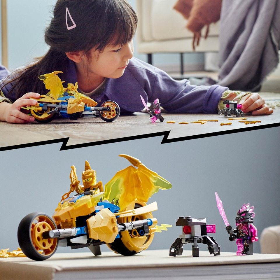 LEGO® LEGO Jays Golddrachen-Motorrad Konstruktionsspielsteine