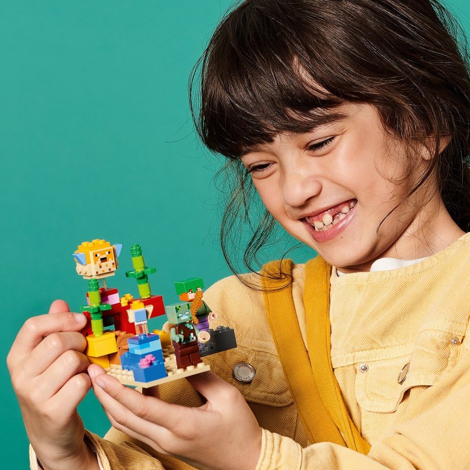 LEGO® LEGO Minecraft – Das Korallenriff Konstruktionsspielsteine