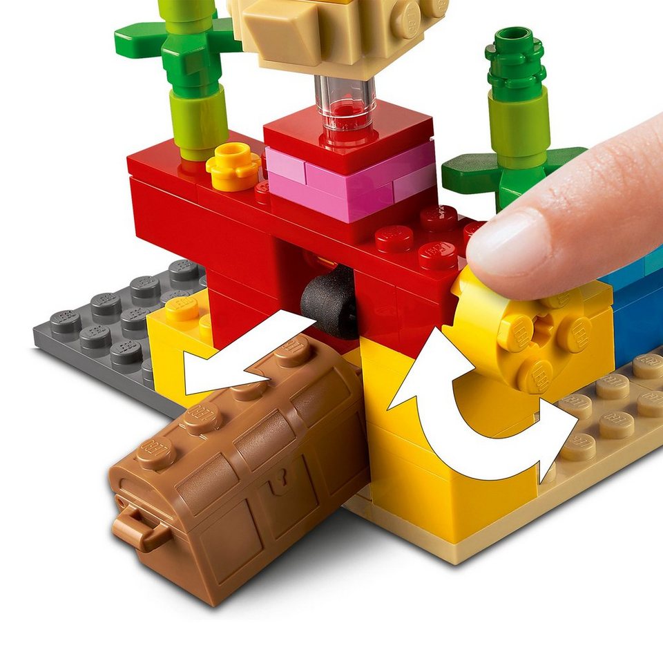 LEGO® LEGO Minecraft – Das Korallenriff Konstruktionsspielsteine