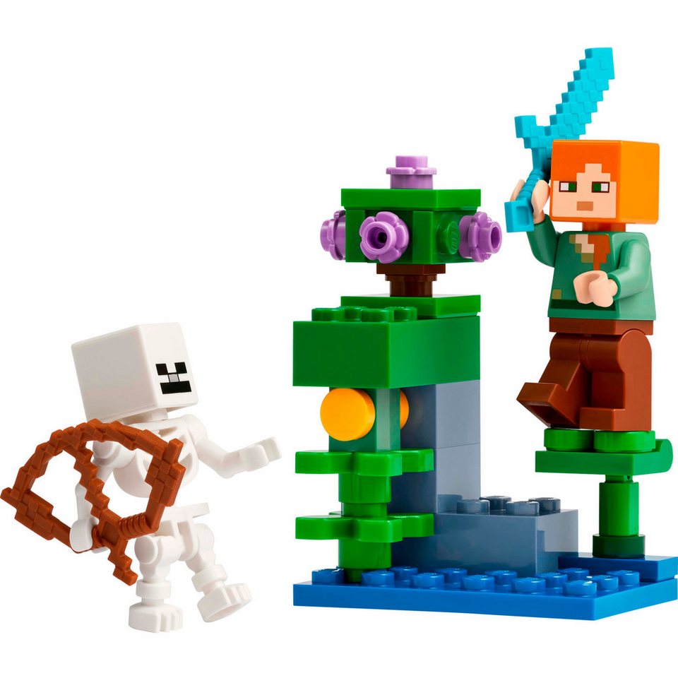 LEGO® LEGO Minecraft Showdown in der Üppigen Höhle, Spielbausteine