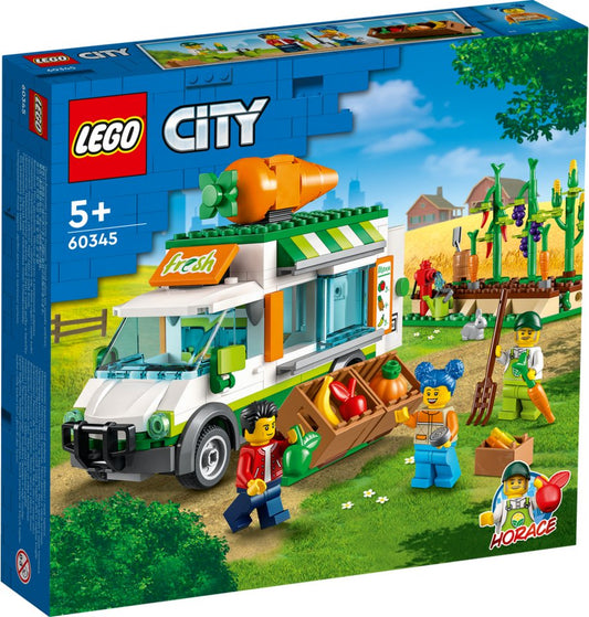 LEGO® LEGO® City: 60345 - Farm Gemüse Lieferwagen - EOL 2022 Konstruktionsspielsteine, (Set)
