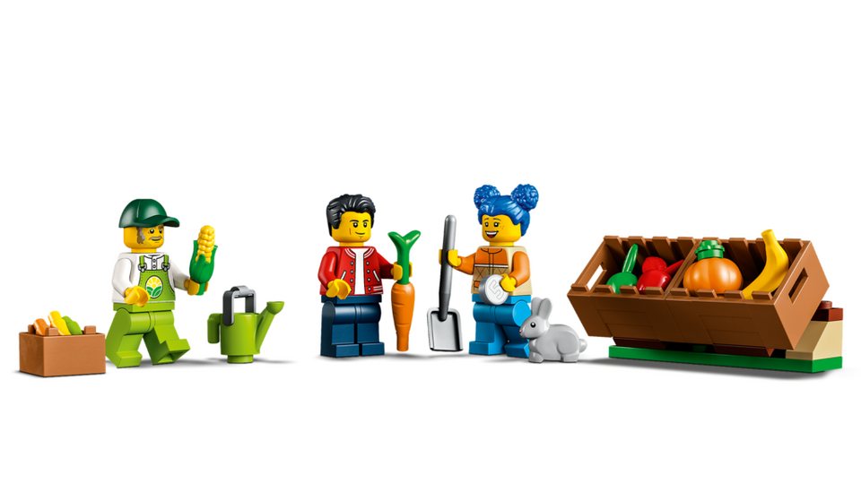 LEGO® LEGO® City: 60345 - Farm Gemüse Lieferwagen - EOL 2022 Konstruktionsspielsteine, (Set)