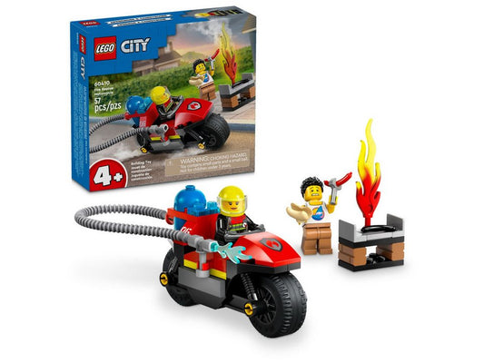 LEGO® LEGO® City 60410 Feuerwehrmotorrad Konstruktionsspielsteine, (57 St)