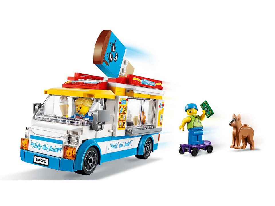 LEGO® LEGO® City Eiswagen - 60253 NEU! Teile 200x Spielbausteine, (Bausteine, 200 St., Kreativ-Set), Made in Europe