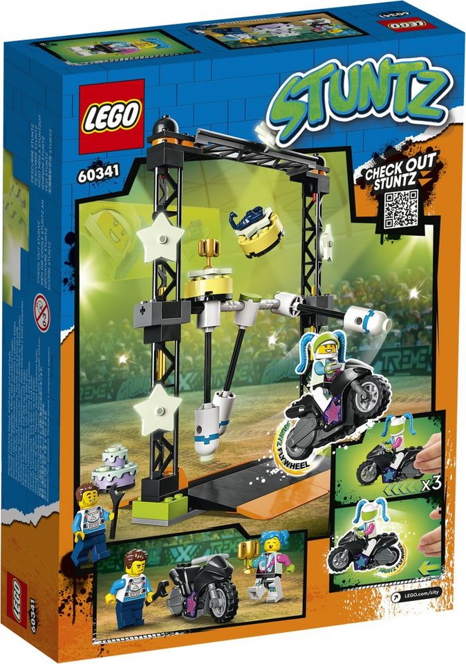 LEGO® LEGO® City Stunt Umstoß-Stuntchallenge 117 Teile 60341 Spielbausteine