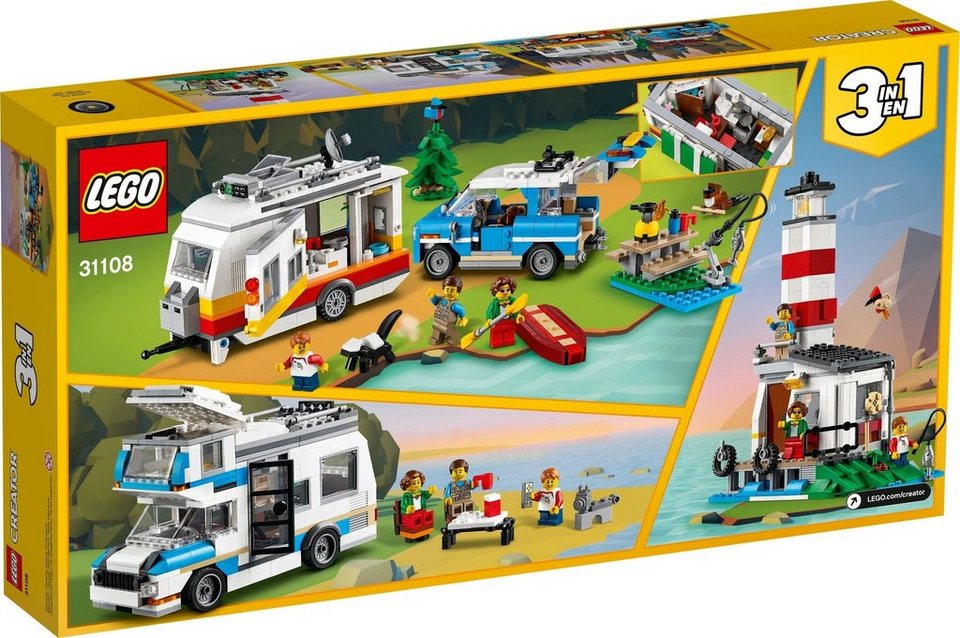 LEGO® LEGO® Creator 3in1 31108 Wohnwagen Konstruktionsspielsteine, (766 St)