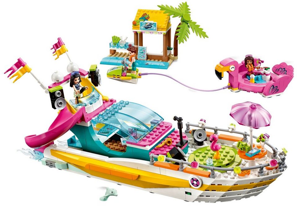 LEGO® LEGO® Friends 41433 Partyboot von Heartlake City Konstruktionsspielsteine, (640 St)