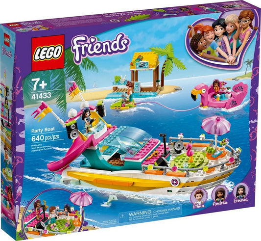 LEGO® LEGO® Friends 41433 Partyboot von Heartlake City Konstruktionsspielsteine, (640 St)